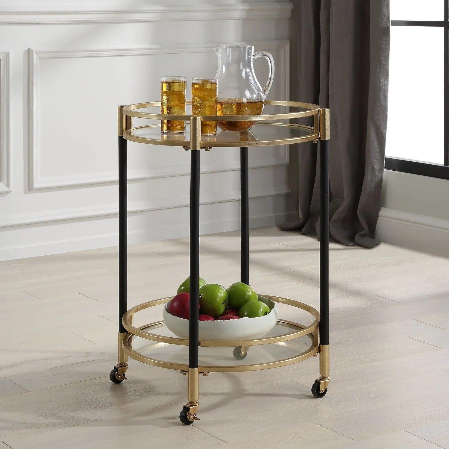The Uttermost - Dolly Bar Cart - 24198 - Canada Light Shop