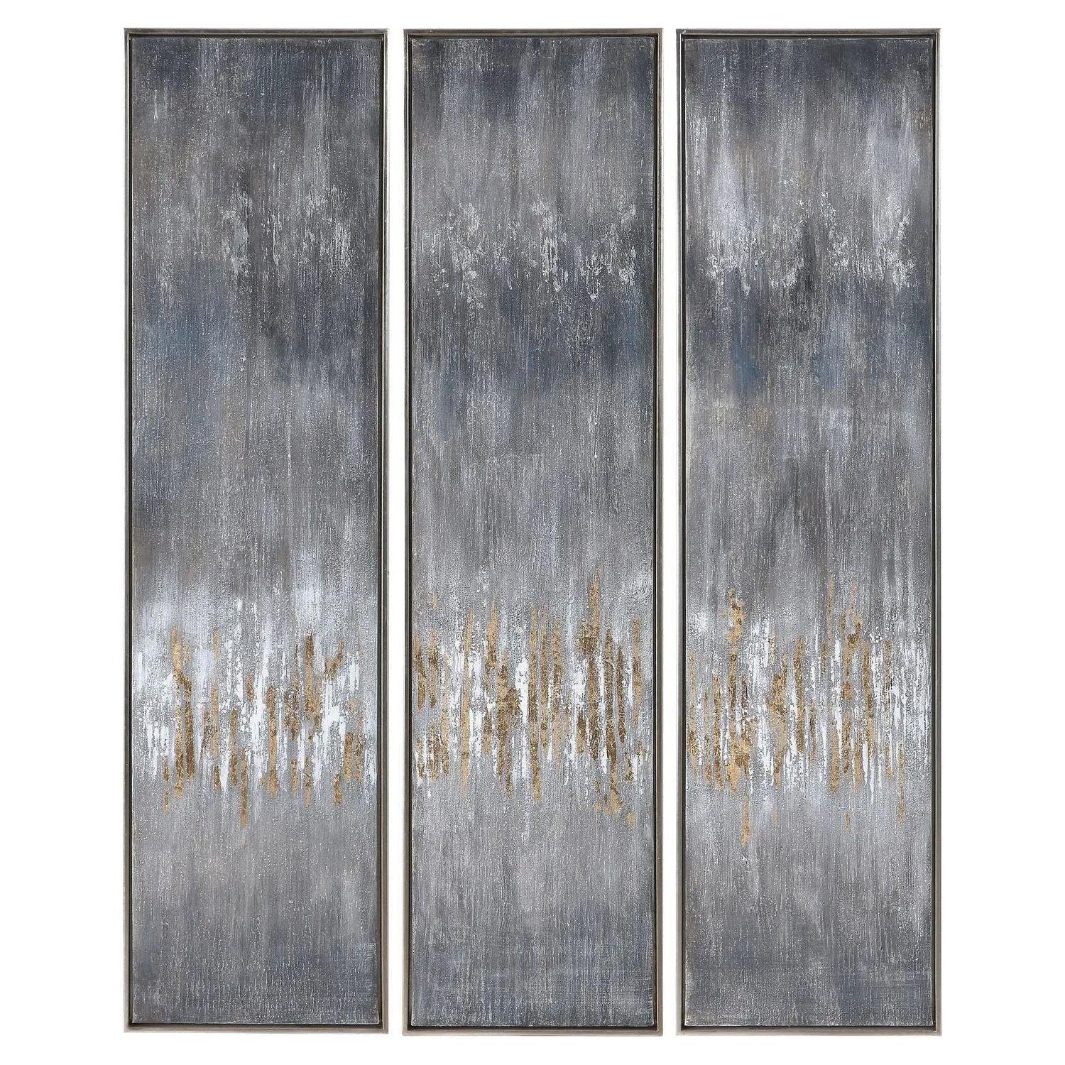 The Uttermost - Gray Hand Painted Canvases, Set/3 - 51304 - Canada Light Shop