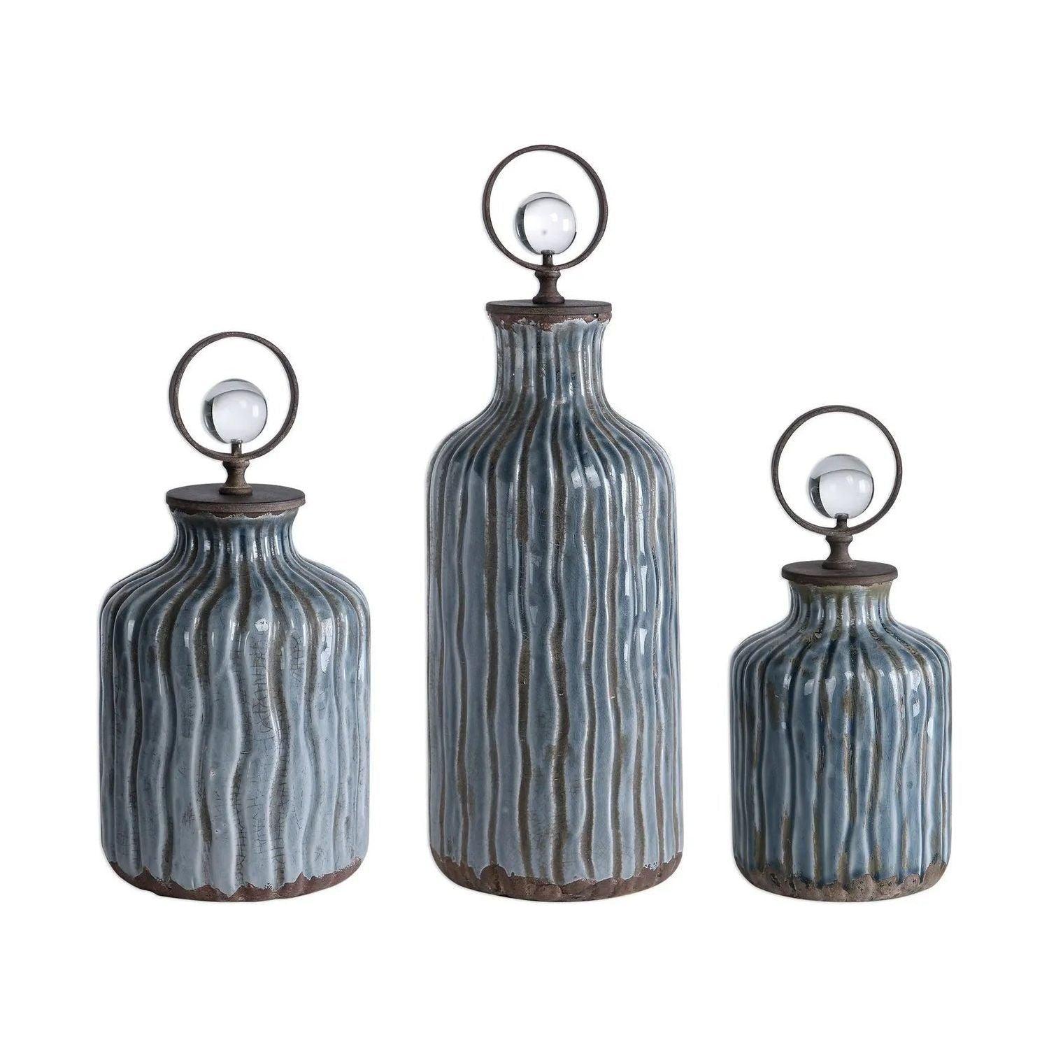 The Uttermost - Mathias Vessels - Set of 3 - 18633 - Canada Light Shop