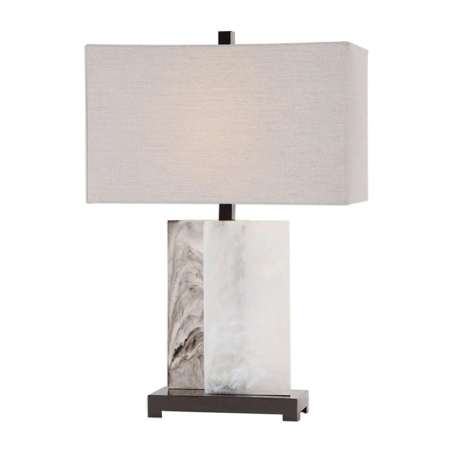 Troy Lighting - Vanda Table Lamp - PTL7519-PBR/CWT - Canada Light Shop