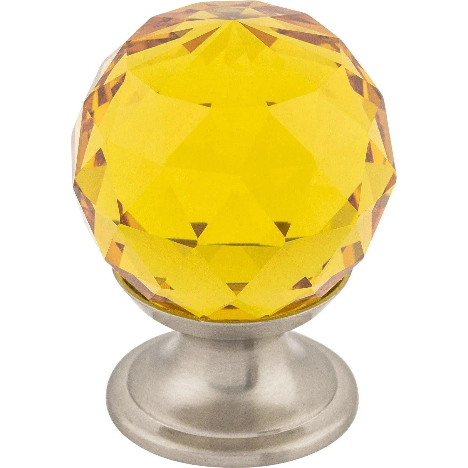 Top Knobs - Amber Crystal Knob - TK111BSN - Canada Light Shop