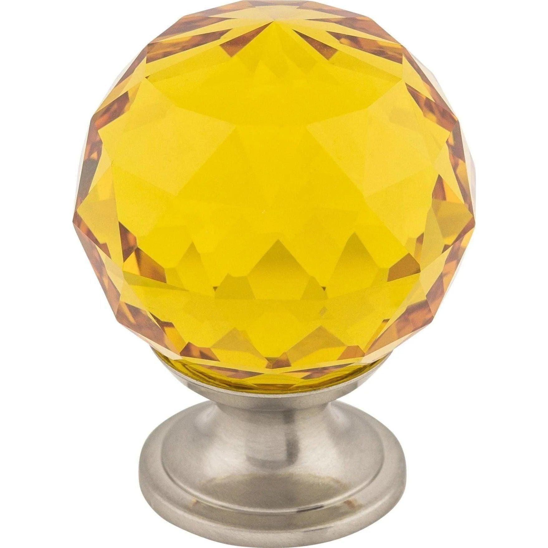 Top Knobs - Amber Crystal Knob - TK112BSN - Canada Light Shop