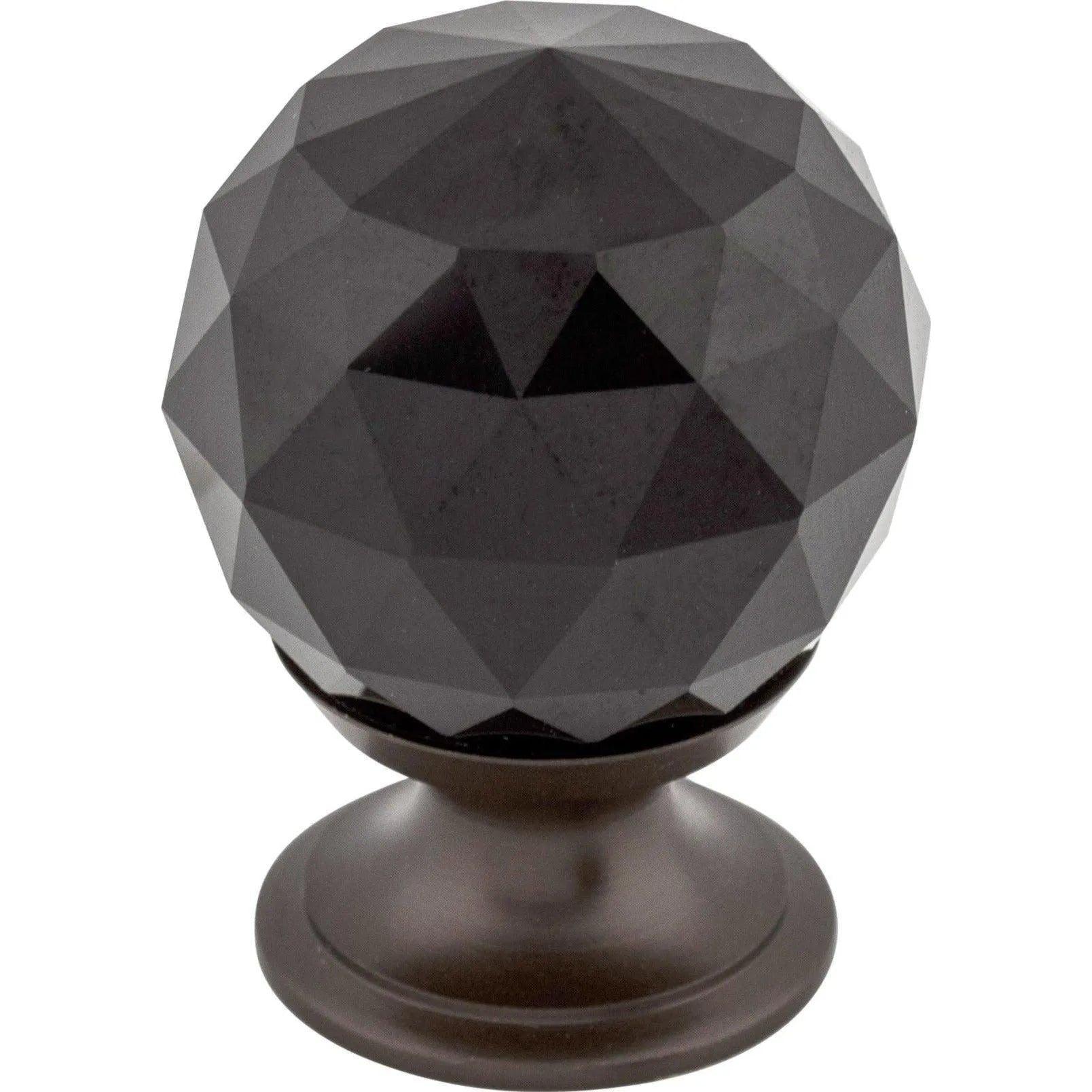 Top Knobs - Black Crystal Knob - TK115ORB - Canada Light Shop