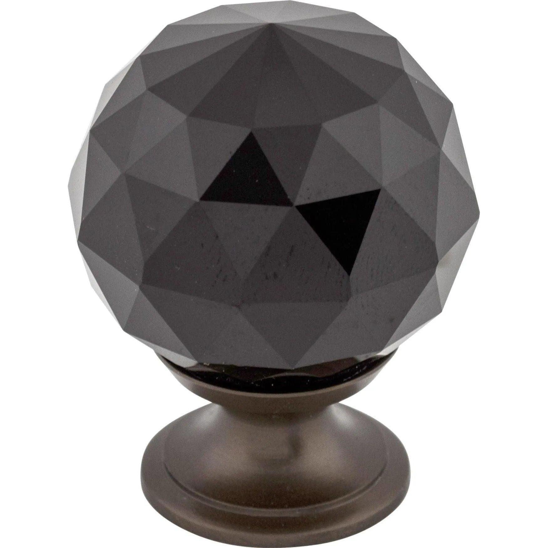 Top Knobs - Black Crystal Knob - TK116ORB - Canada Light Shop