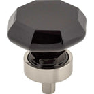 Top Knobs - Black Octagon Crystal Knob - TK137BSN - Canada Light Shop