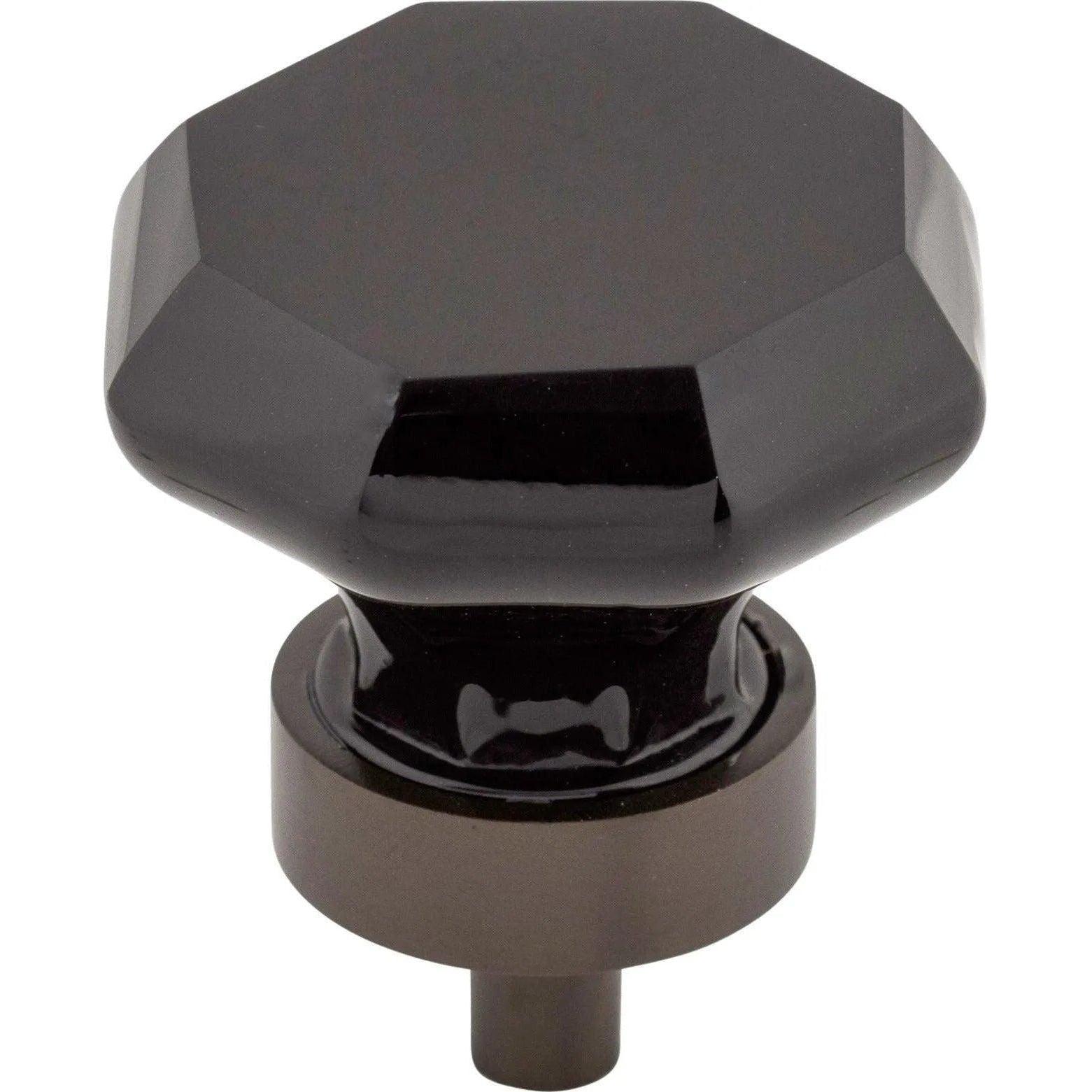 Top Knobs - Black Octagon Crystal Knob - TK137ORB - Canada Light Shop