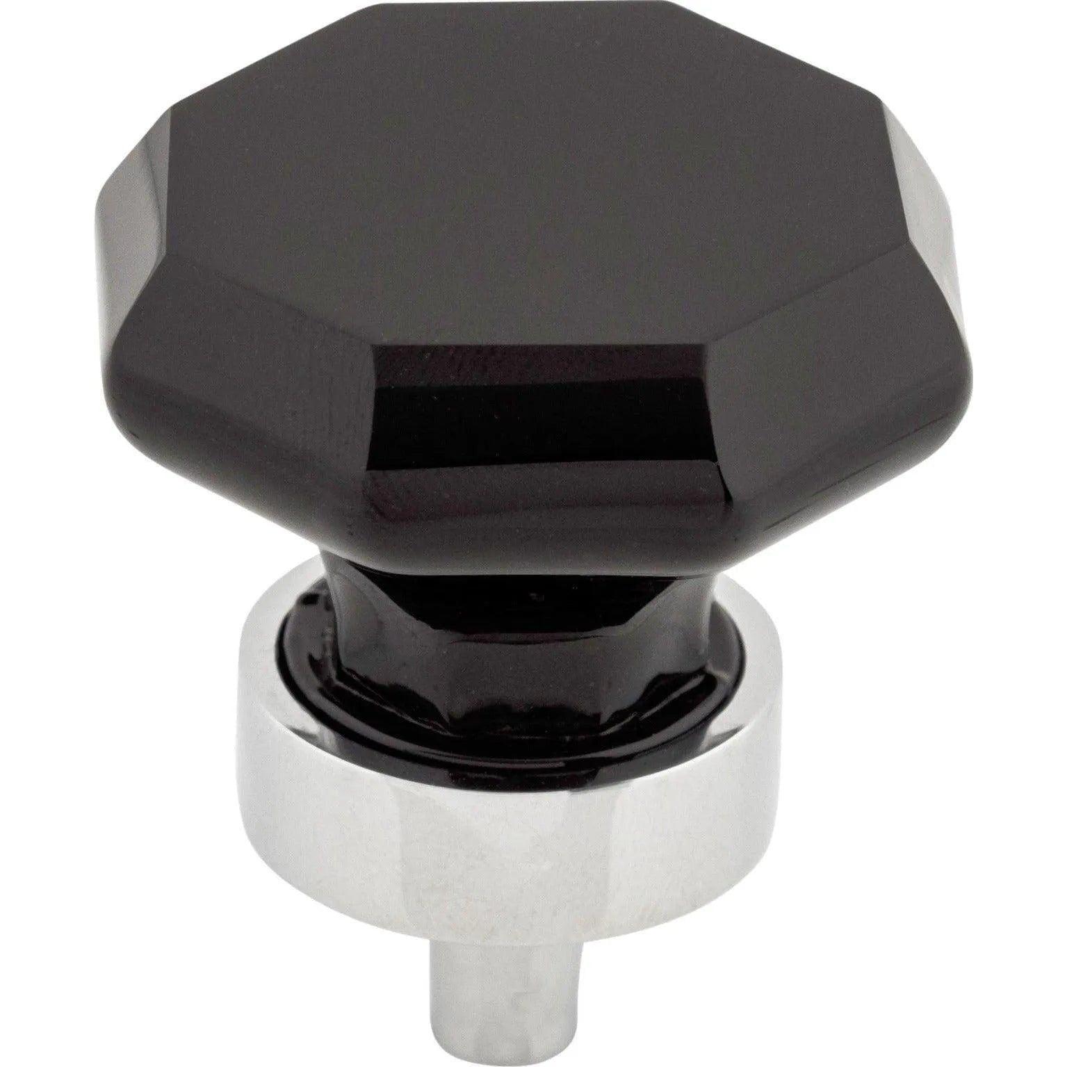 Top Knobs - Black Octagon Crystal Knob - TK137PC - Canada Light Shop