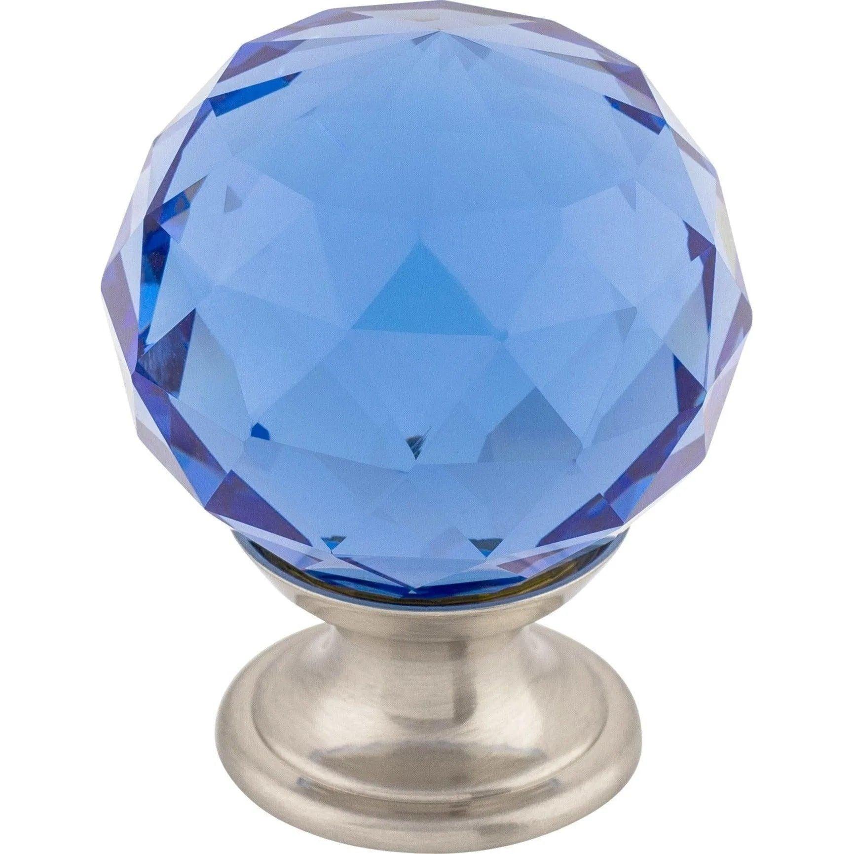 Top Knobs - Blue Crystal Knob - TK124BSN - Canada Light Shop