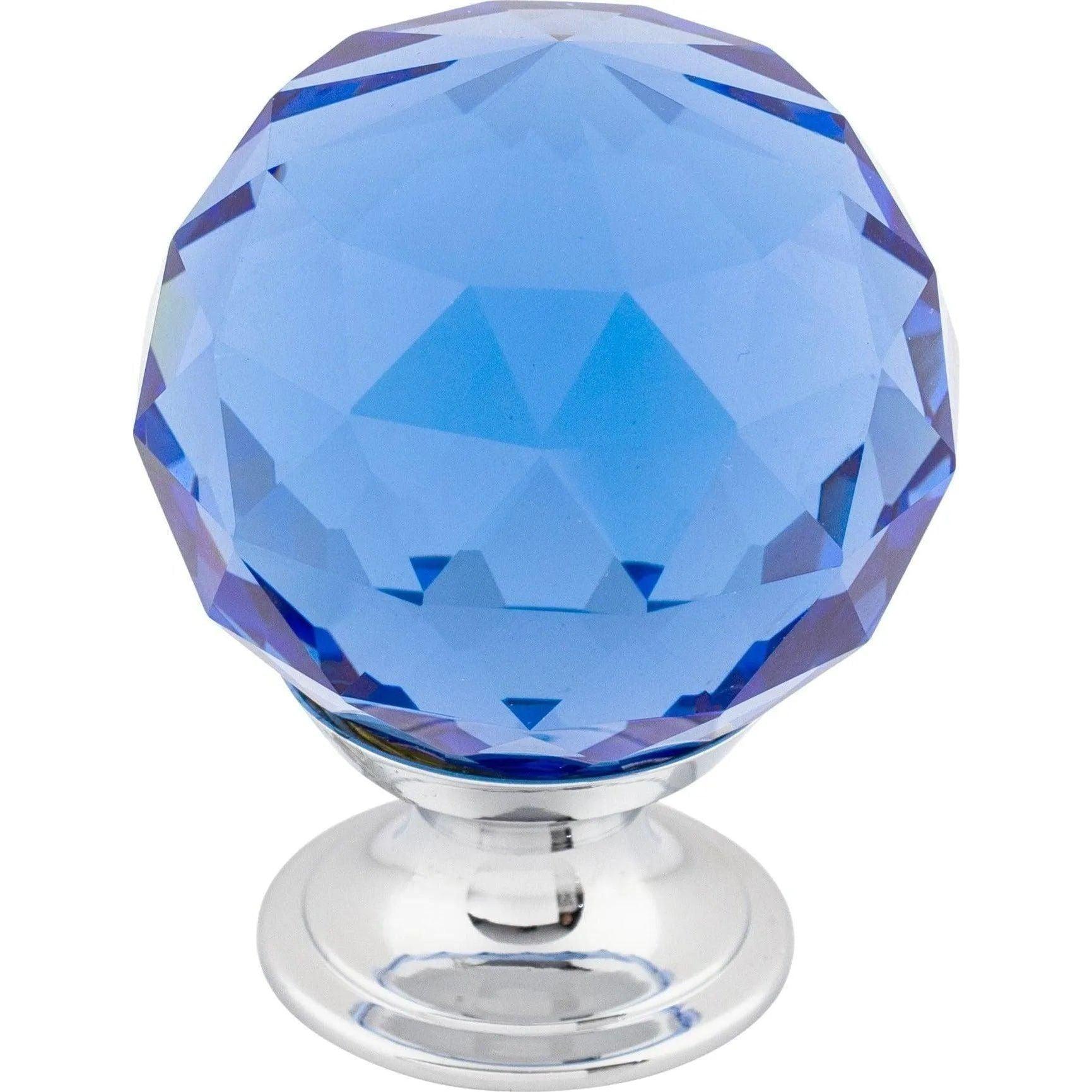 Top Knobs - Blue Crystal Knob - TK124PC - Canada Light Shop