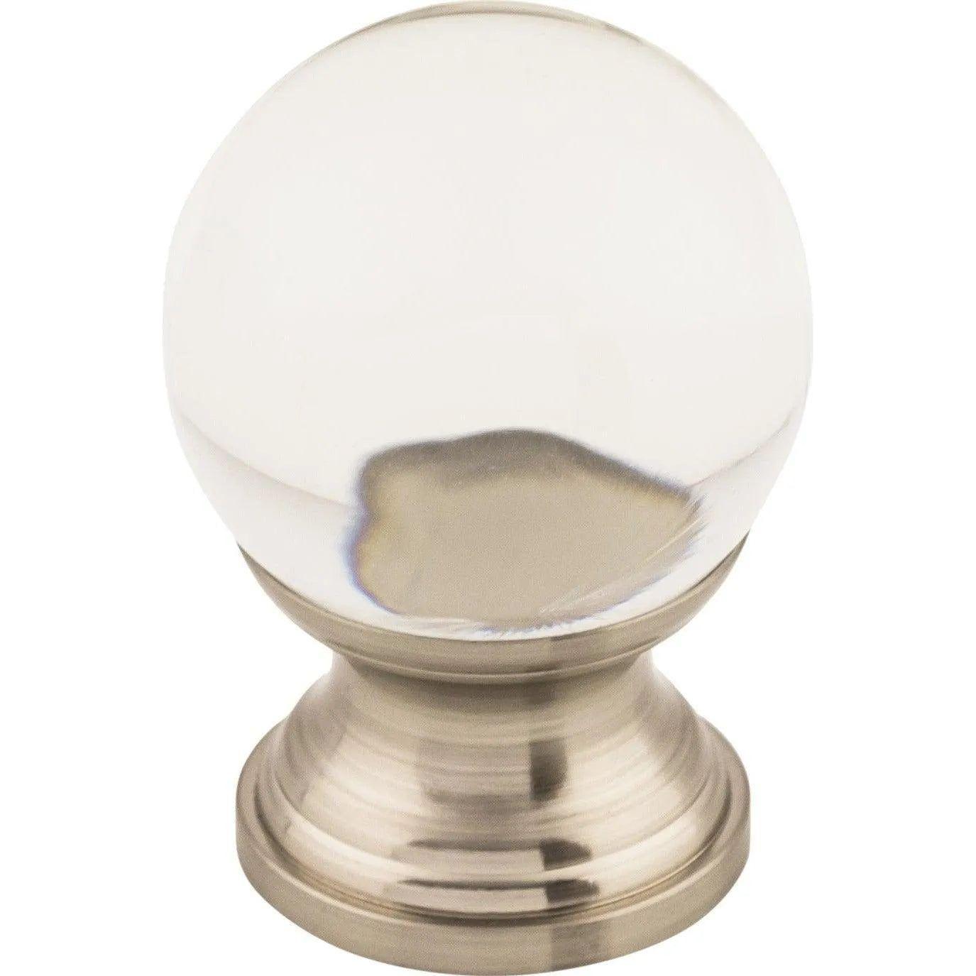 Top Knobs - Clarity Clear Glass Knob - TK840BSN - Canada Light Shop