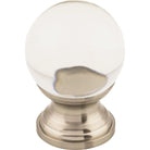 Top Knobs - Clarity Clear Glass Knob - TK840BSN - Canada Light Shop