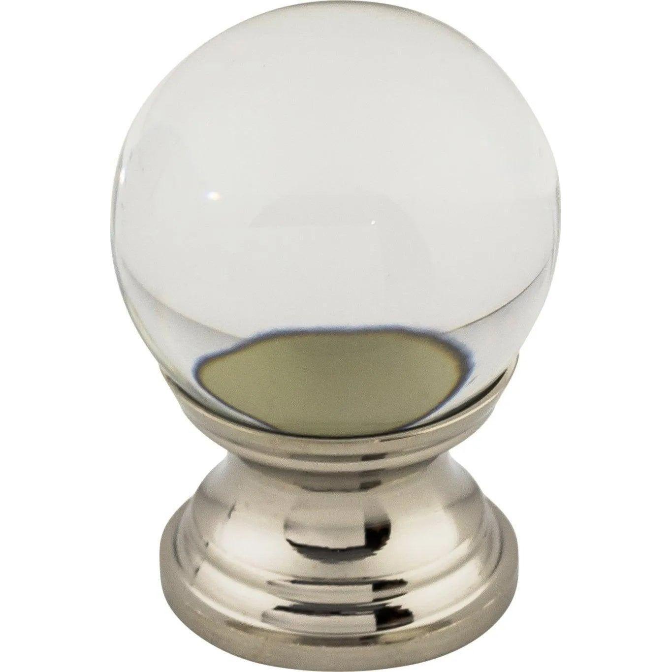 Top Knobs - Clarity Clear Glass Knob - TK840PN - Canada Light Shop