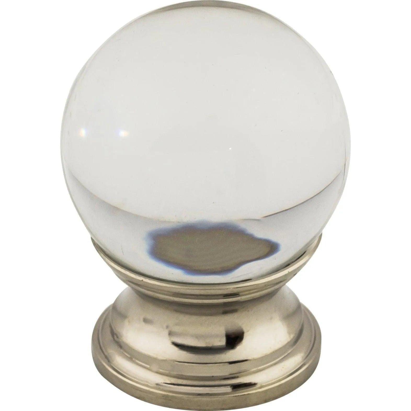 Top Knobs - Clarity Clear Glass Knob - TK841PN - Canada Light Shop