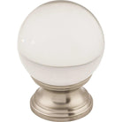 Top Knobs - Clarity Clear Glass Knob - TK842BSN - Canada Light Shop