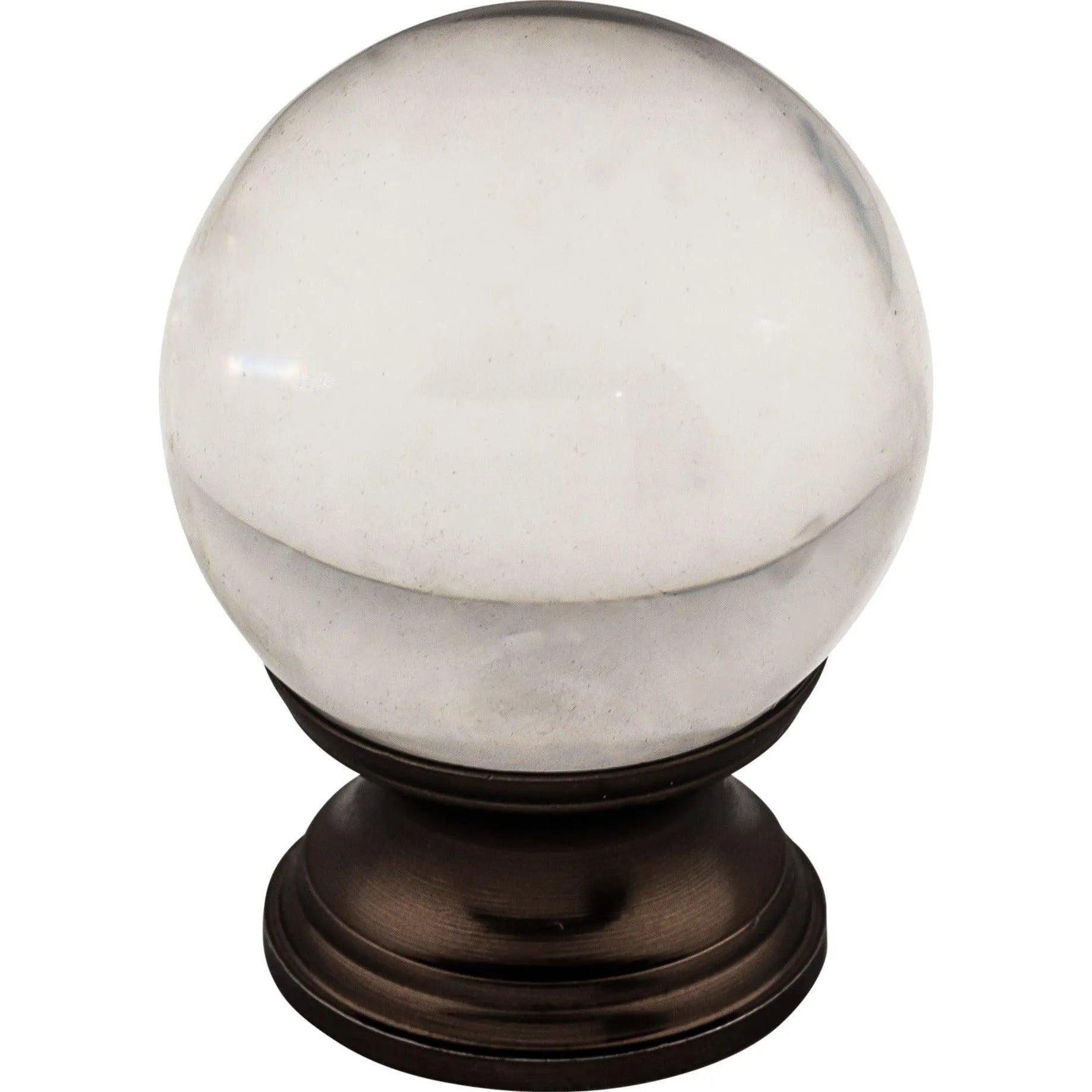 Top Knobs - Clarity Clear Glass Knob - TK842ORB - Canada Light Shop