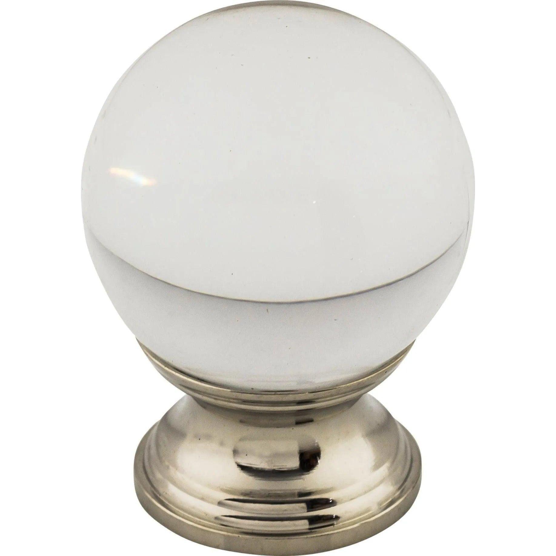 Top Knobs - Clarity Clear Glass Knob - TK842PN - Canada Light Shop