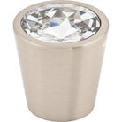 Top Knobs - Clear Crystal Center Knob - TK135BSN - Canada Light Shop