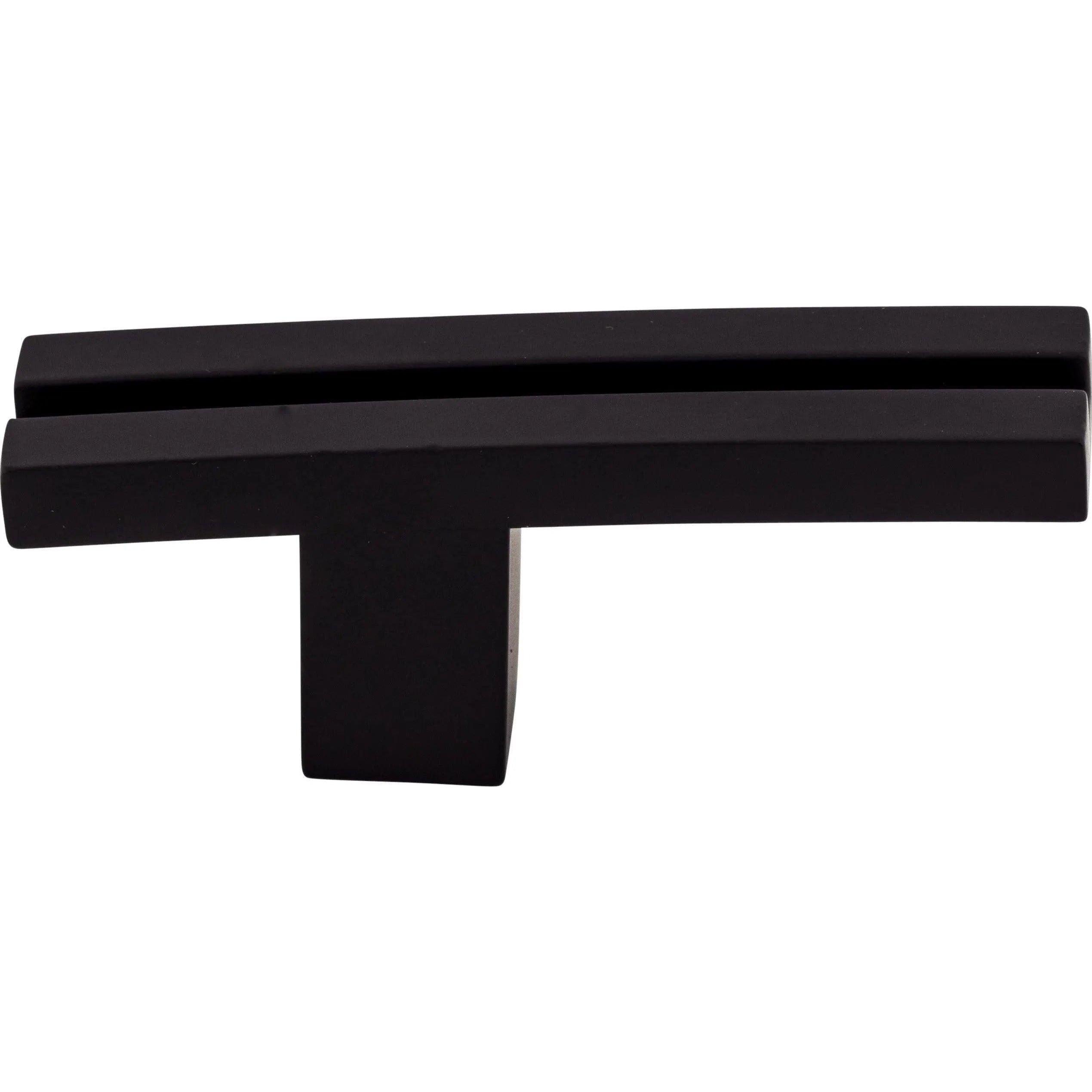 Top Knobs - Inset Rail Knob - TK82BLK - Canada Light Shop
