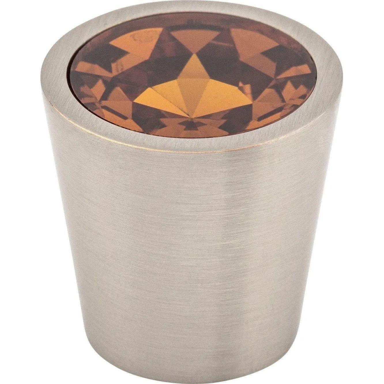 Top Knobs - Wine Crystal Center Knob - TK133BSN - Canada Light Shop