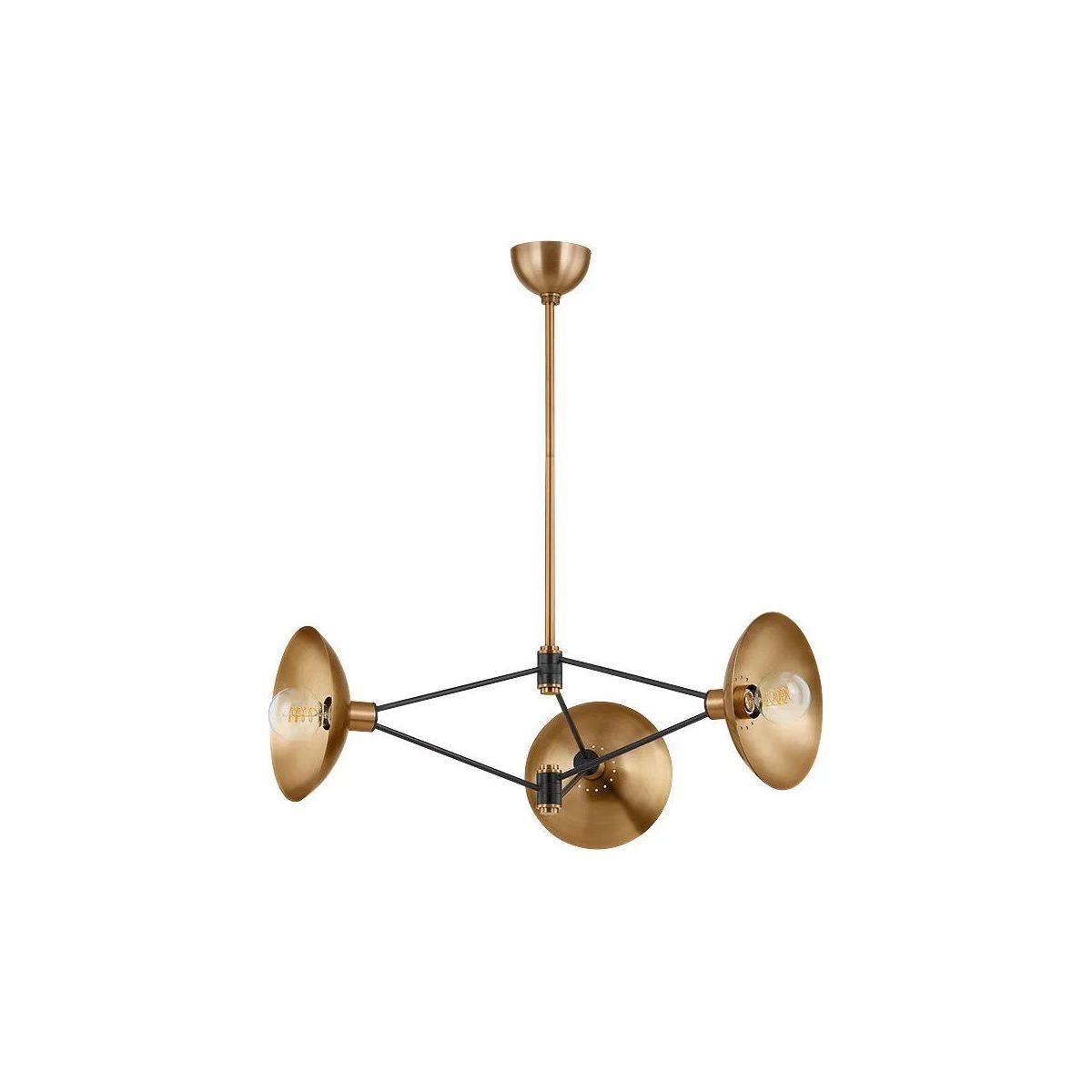 Troy Lighting - Axel Chandelier - F1036-PBR/SBK - Canada Light Shop