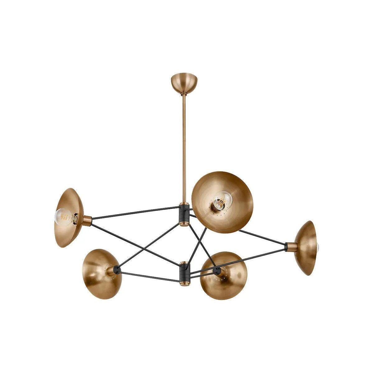 Troy Lighting - Axel Chandelier - F1050-PBR/SBK - Canada Light Shop
