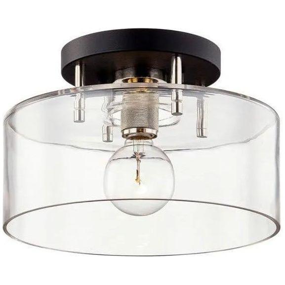 Troy Lighting - Bergamot Station Semi-Flush Mount - C7551-TBK/PN - Canada Light Shop