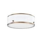 Troy Lighting - Eli LED Flush Mount - C8312-PBR/SWH - Canada Light Shop