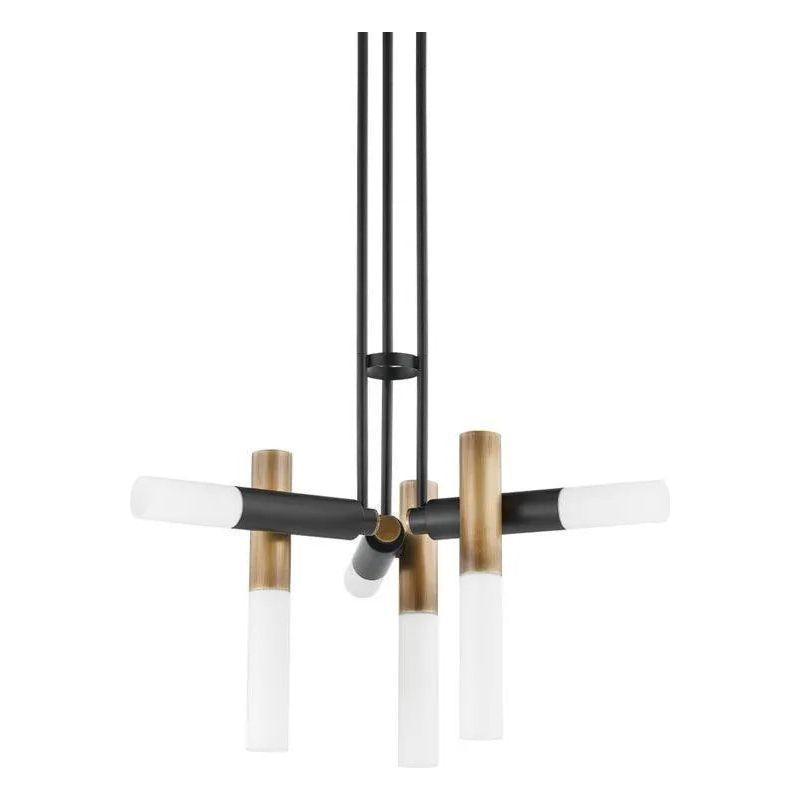 Troy Lighting - Koa Chandelier - F8634-PBR/SBK - Canada Light Shop