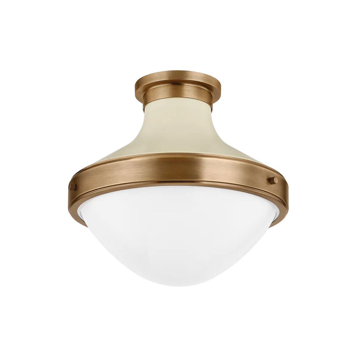 Troy Lighting - Maxton Flush Mount - C3113-PBR/SSD - Canada Light Shop