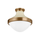 Troy Lighting - Maxton Flush Mount - C3113-PBR/SSD - Canada Light Shop