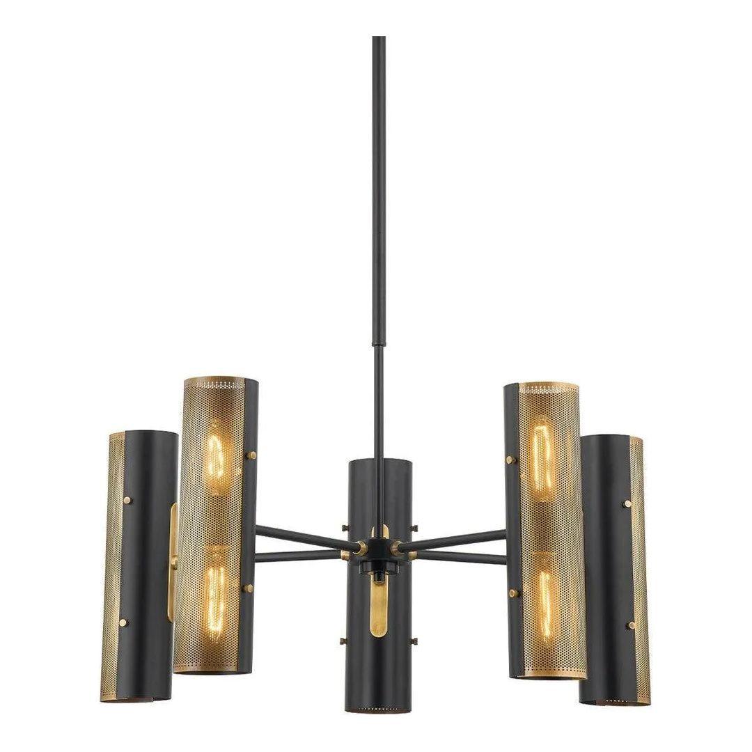 Troy Lighting - Mikka Chandelier - F5630-PBR/SBK - Canada Light Shop
