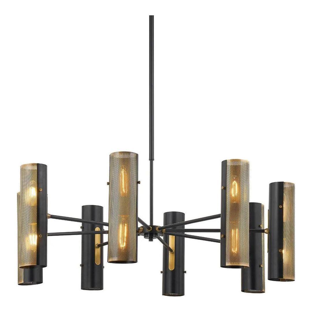 Troy Lighting - Mikka Chandelier - F5642-PBR/SBK - Canada Light Shop