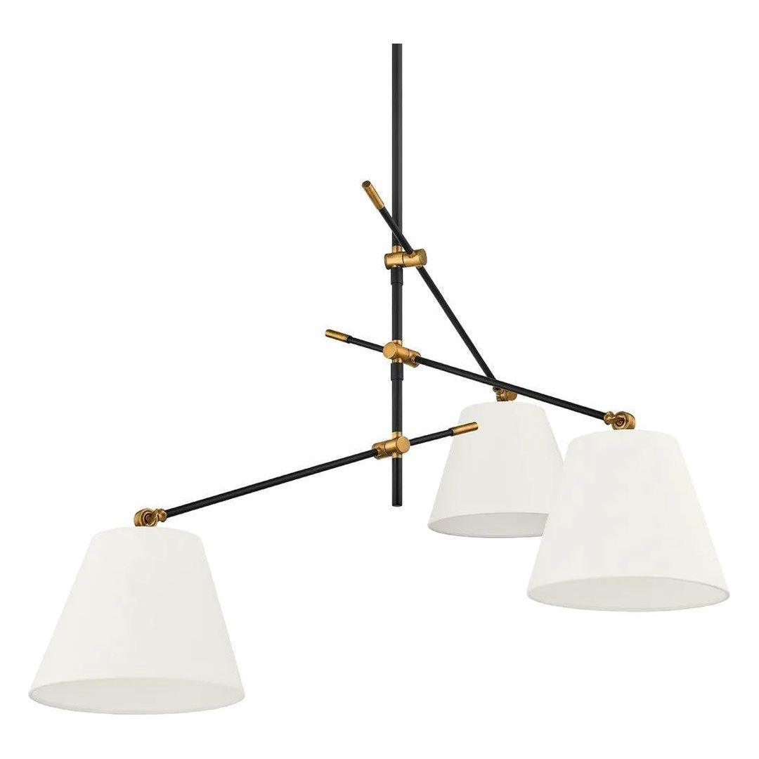 Troy Lighting - Navin Chandelier - F2653-PBR/TBK - Canada Light Shop