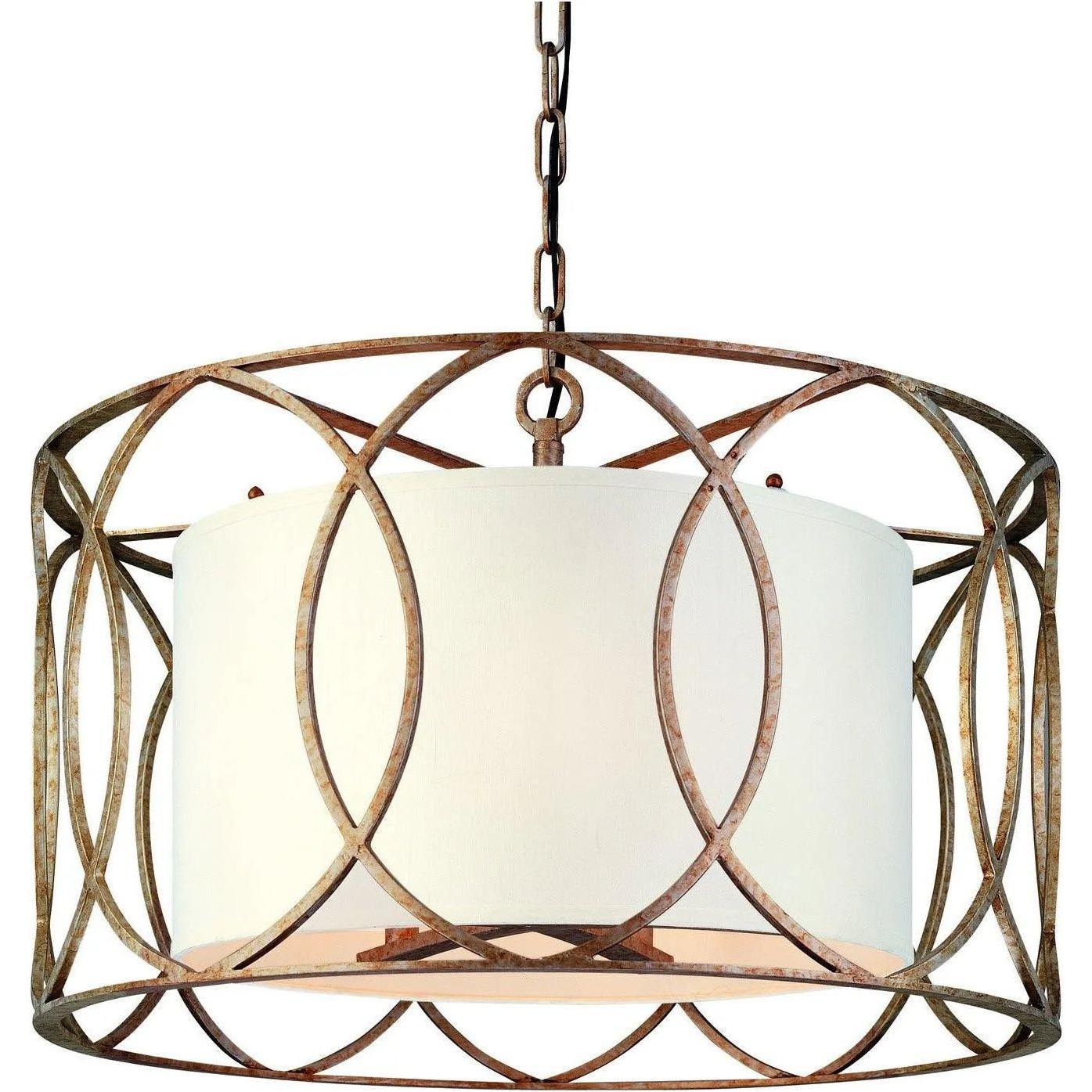 Troy Lighting - Sausalito Drum Pendant - F1285-SG - Canada Light Shop