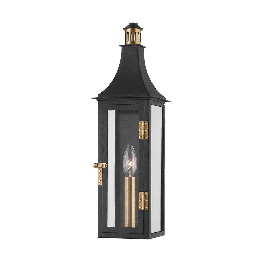 Troy Lighting - Wes Exterior Wall Sconce - B7819-PBR/TBK - Canada Light Shop