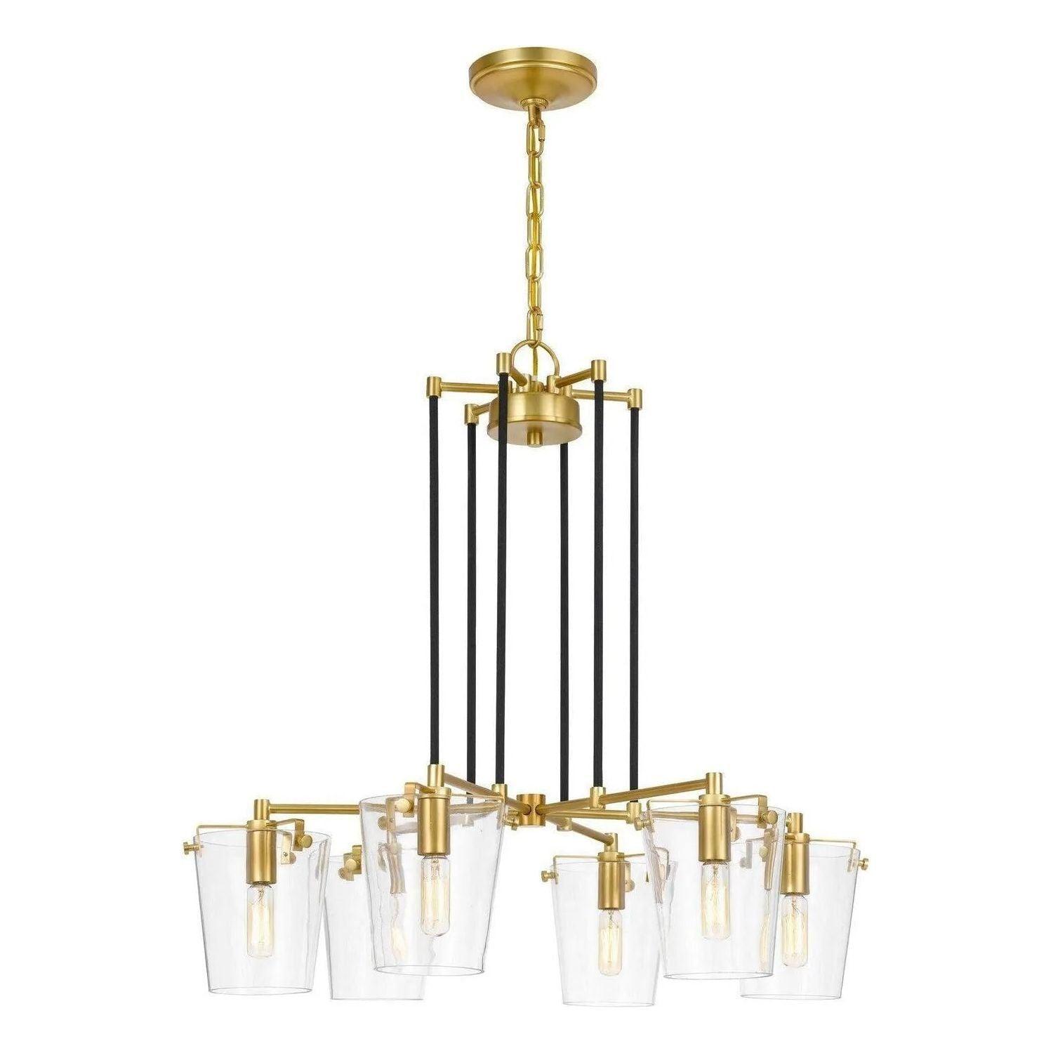 Varaluz - Arlo Chandelier - 351C06BLSB - Canada Light Shop
