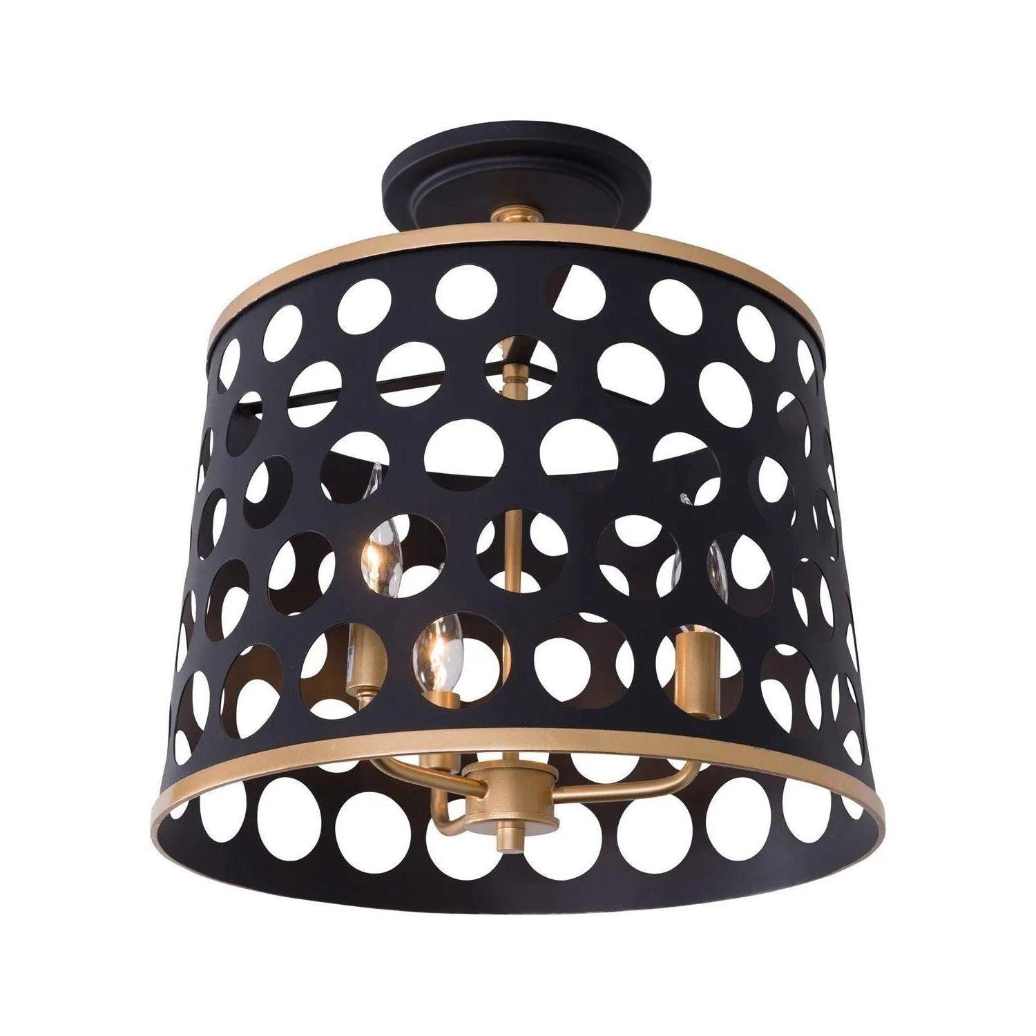 Varaluz - Bailey Semi-Flush Mount - 346S03MBFG - Canada Light Shop