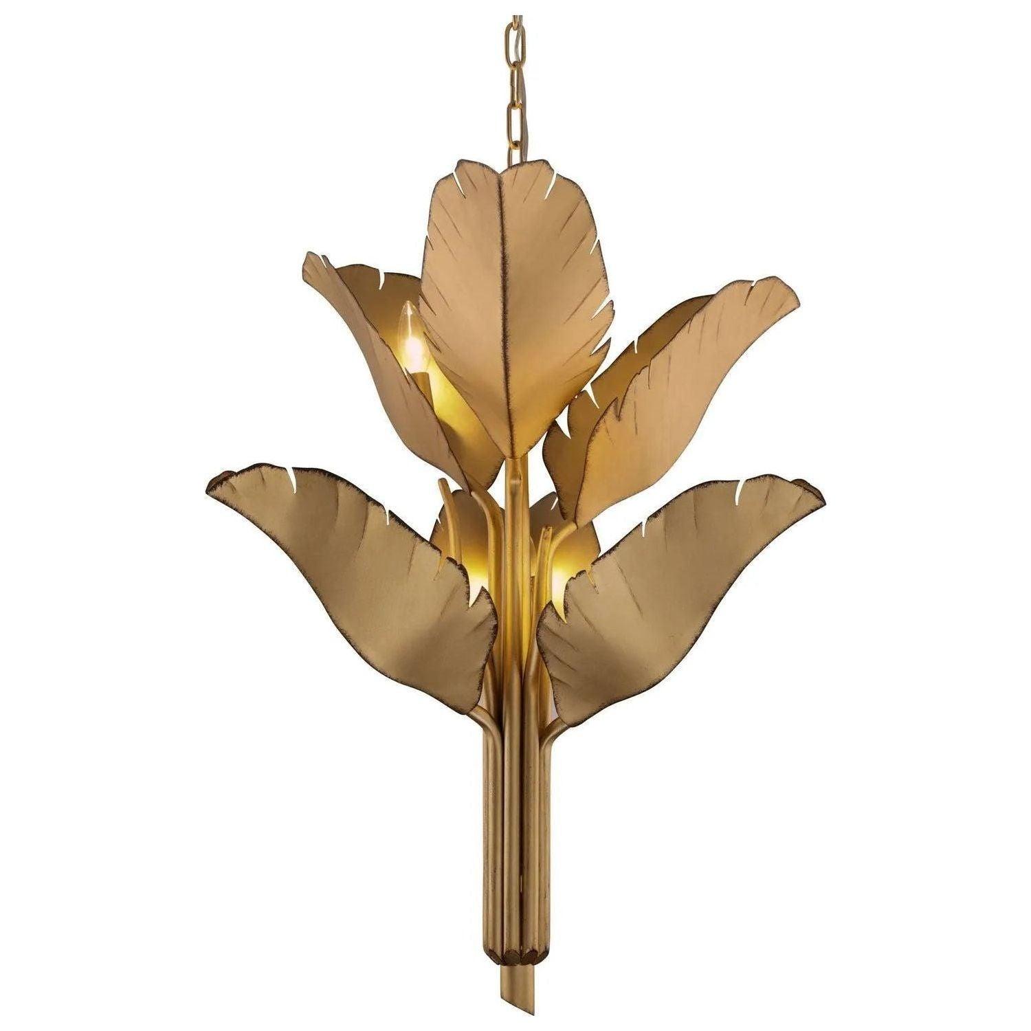 Varaluz - Banana Leaf Chandelier - 901C06GO - Canada Light Shop