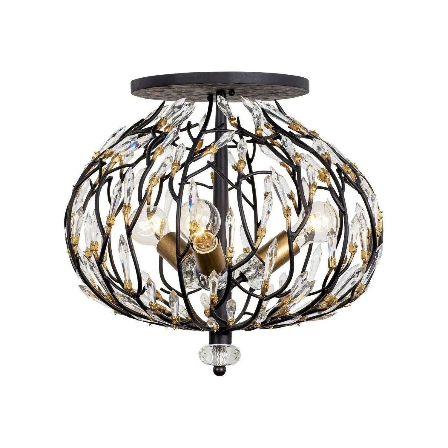 Varaluz - Bask Semi-Flush Mount - 271S03MBFG - Canada Light Shop