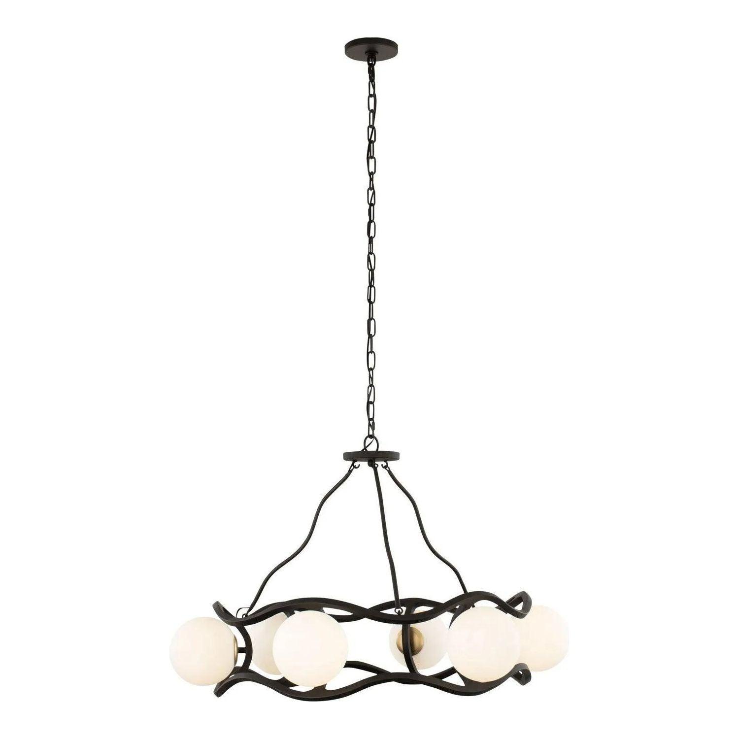 Varaluz - Black Betty Chandelier - 374C06CBFG - Canada Light Shop