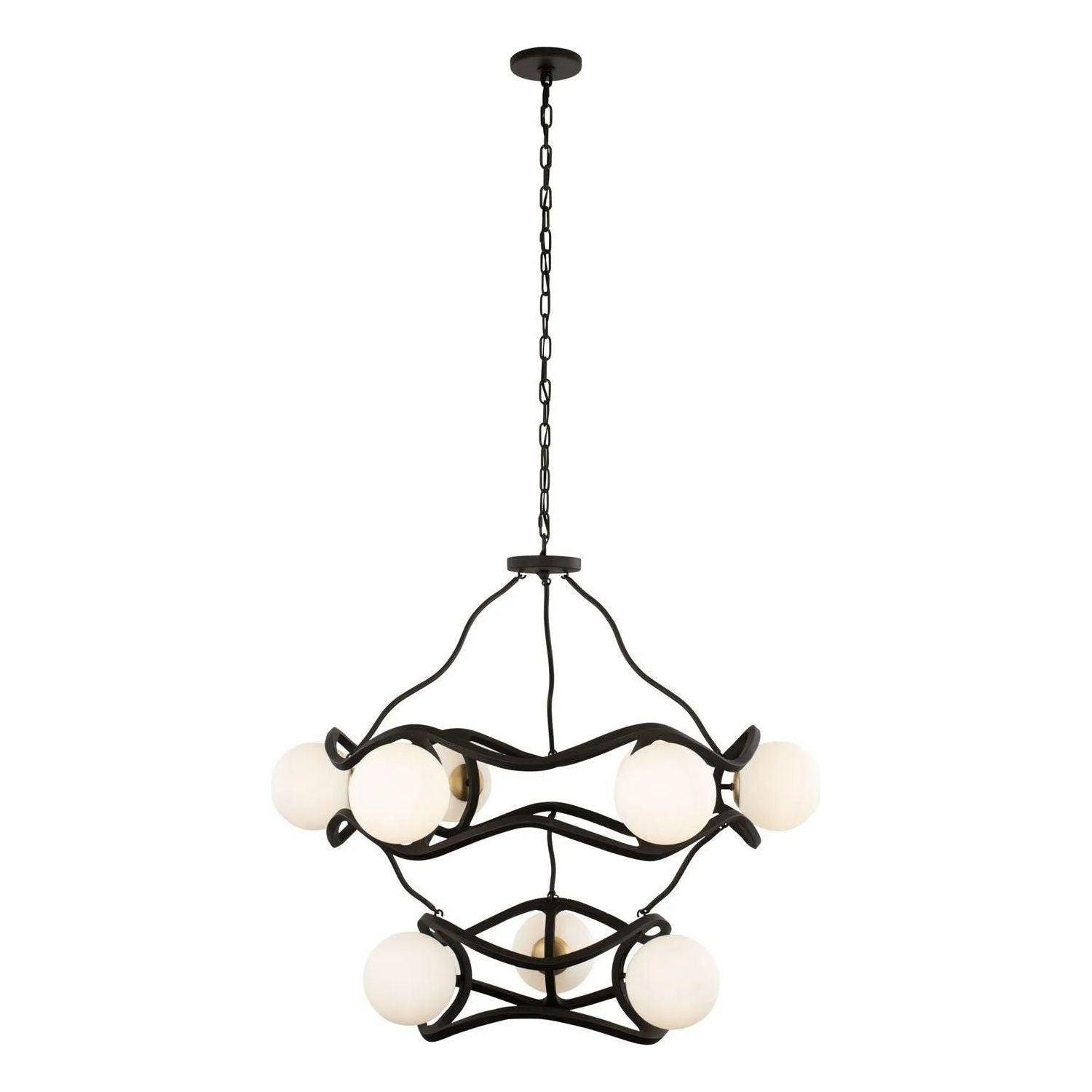 Varaluz - Black Betty Chandelier - 374C09CBFG - Canada Light Shop