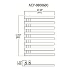 Vernon Towel Warmers - Atlantic City Towel Warmer - ACY-0800600-PC - Canada Light Shop