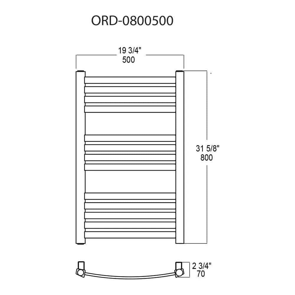 Vernon Towel Warmers - Chicago Towel Warmer - ORD-0800500-PC - Canada Light Shop