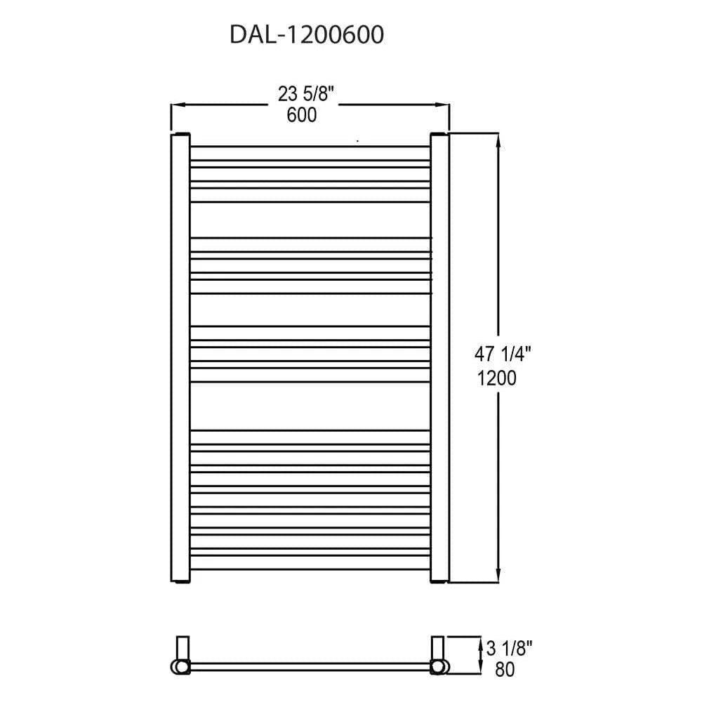 Vernon Towel Warmers - Dallas Towel Warmer - DAL-0800600-PC - Canada Light Shop