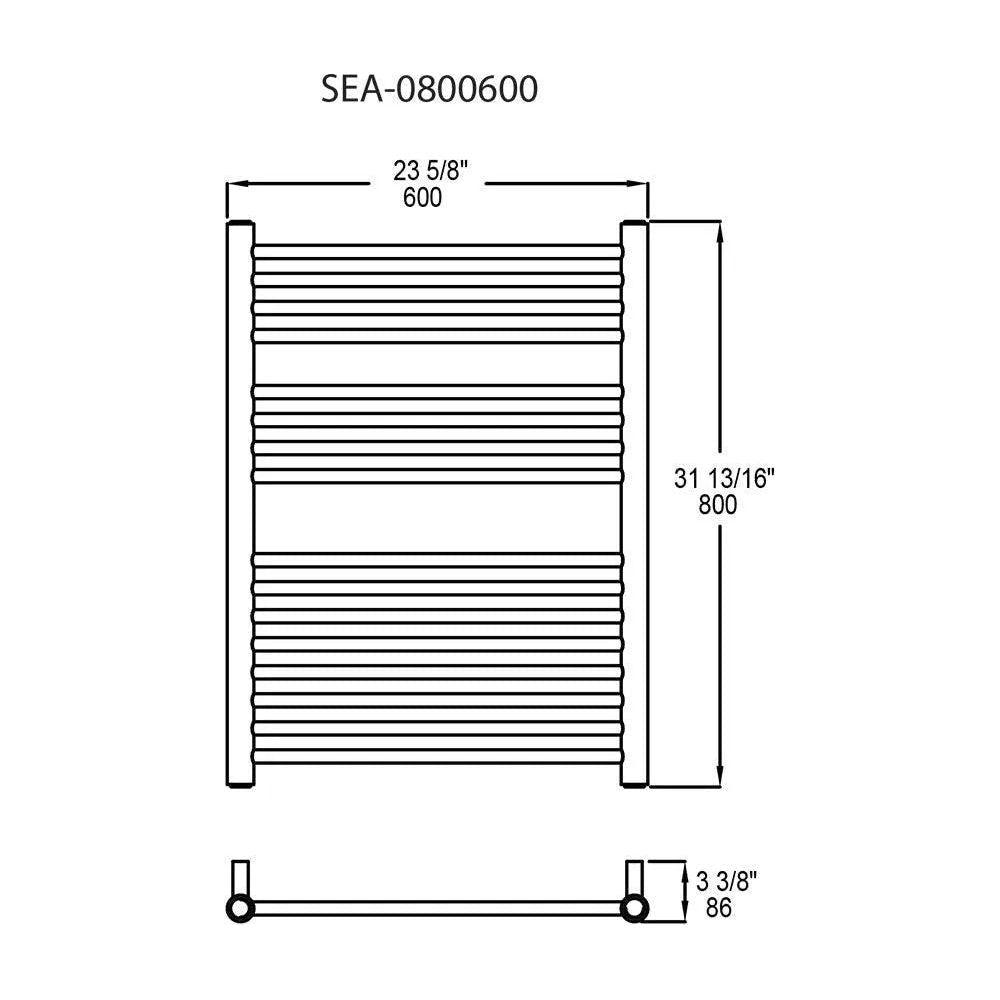 Vernon Towel Warmers - Seattle Towel Warmer - SEA-0800600-PC - Canada Light Shop