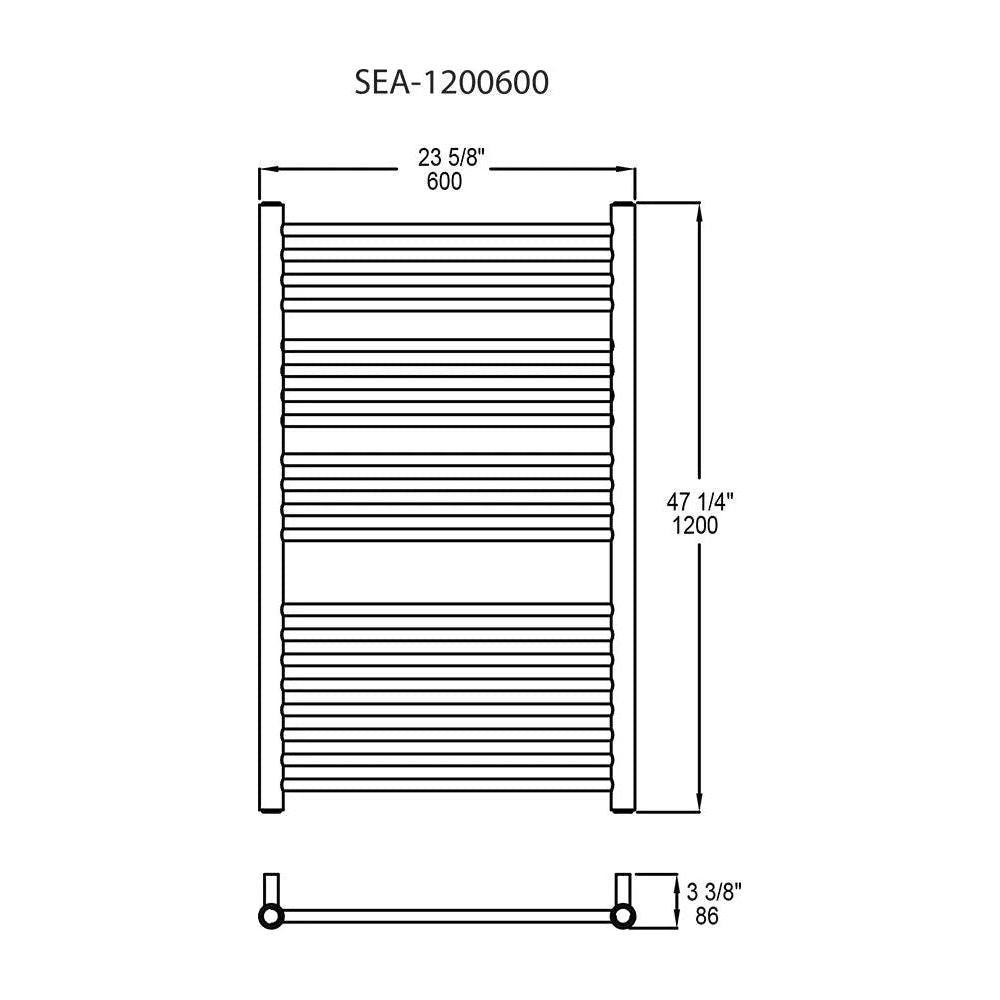 Vernon Towel Warmers - Seattle Towel Warmer - SEA-0800600-PC - Canada Light Shop