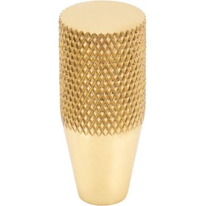 Vesta Fine Hardware - Beliza Conical Knurled Knob - V7404PB - Canada Light Shop