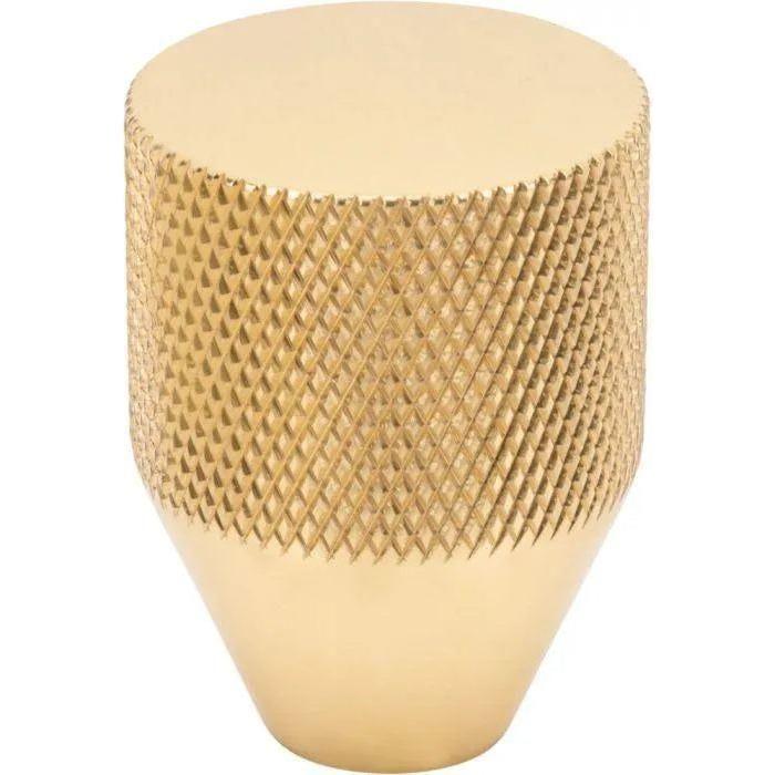 Vesta Fine Hardware - Beliza Conical Knurled Knob - V7407PB - Canada Light Shop