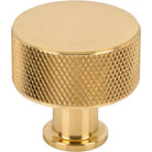 Vesta Fine Hardware - Beliza Cylinder Knurled Knob - V7402PB - Canada Light Shop