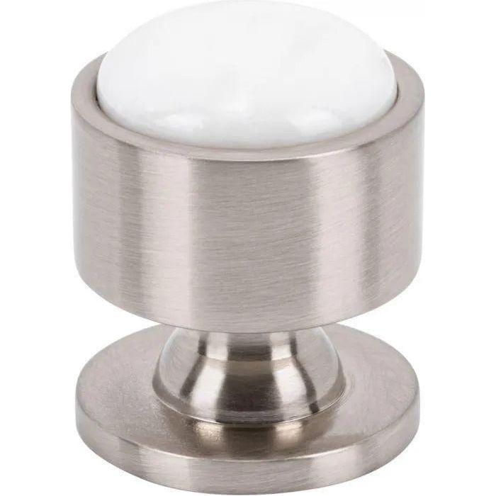 Vesta Fine Hardware - Firesky Carrara White Knob - V7563BSN - Canada Light Shop